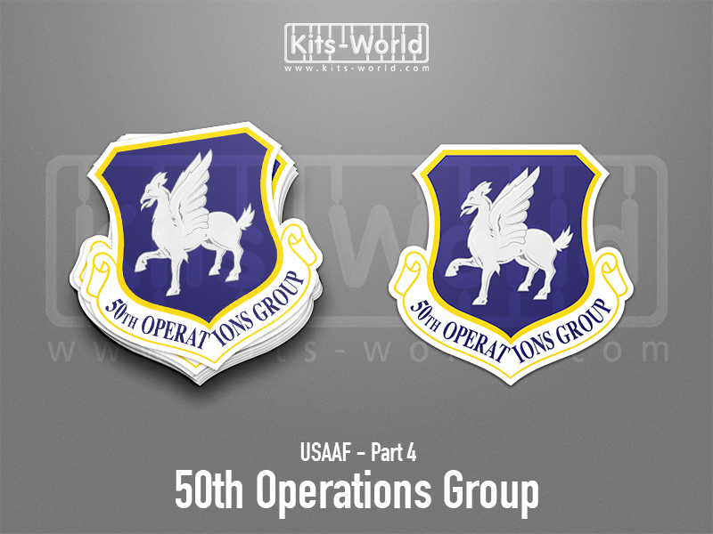 Kitsworld SAV Sticker - USAAF - 50th Operations Group W:100mm x H:99mm 